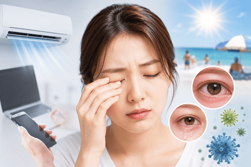"눈 뻑뻑하고 가려워요"…여름철 안구건조증·결막염 함께 온다