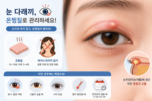 [건강 일문일답] 다래끼 가라앉히려면 온찜질? 냉찜질?